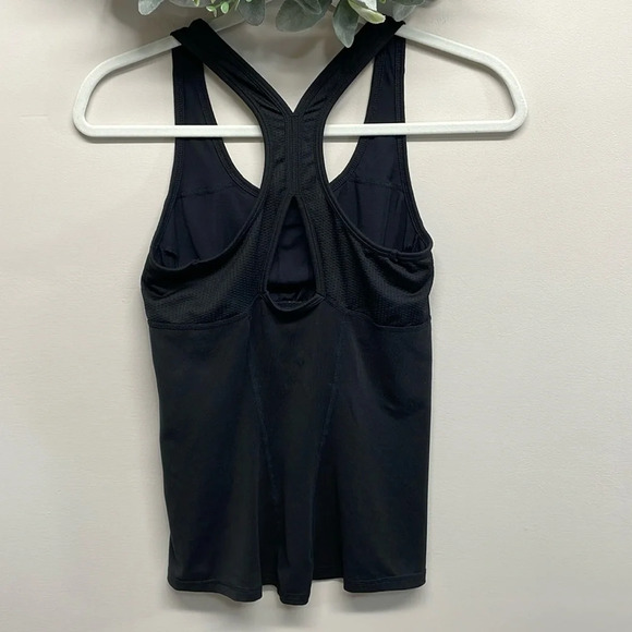 Champion Performance Black Racerback Tank Built In Bra Back Keyhole Opening S - Picture 2 of 13